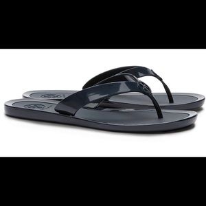 Tory Burch Logo Jelly Thong Sandal